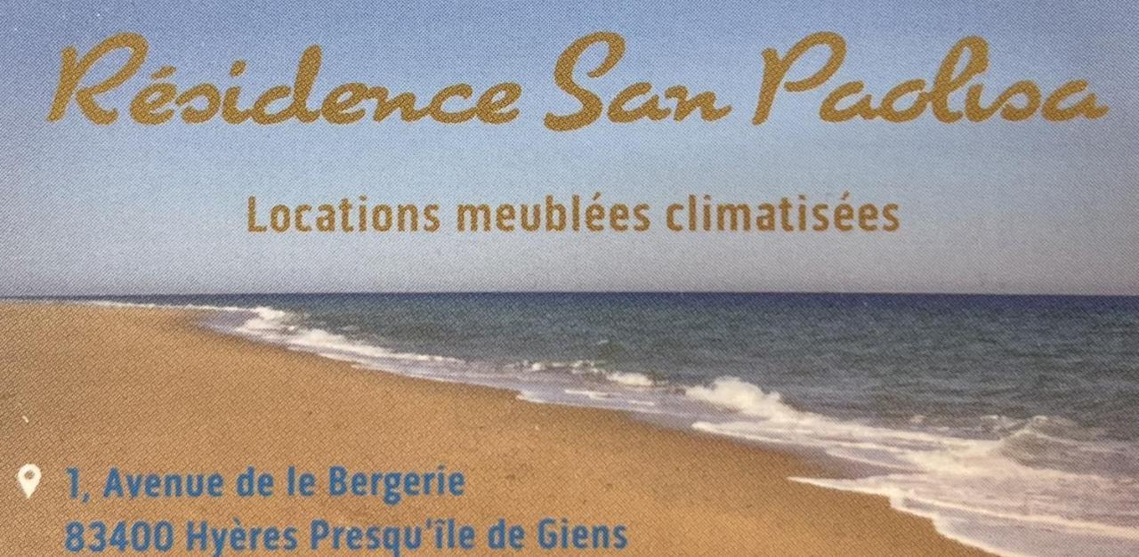 Résidence San Paolisa Hyères Exterior foto
